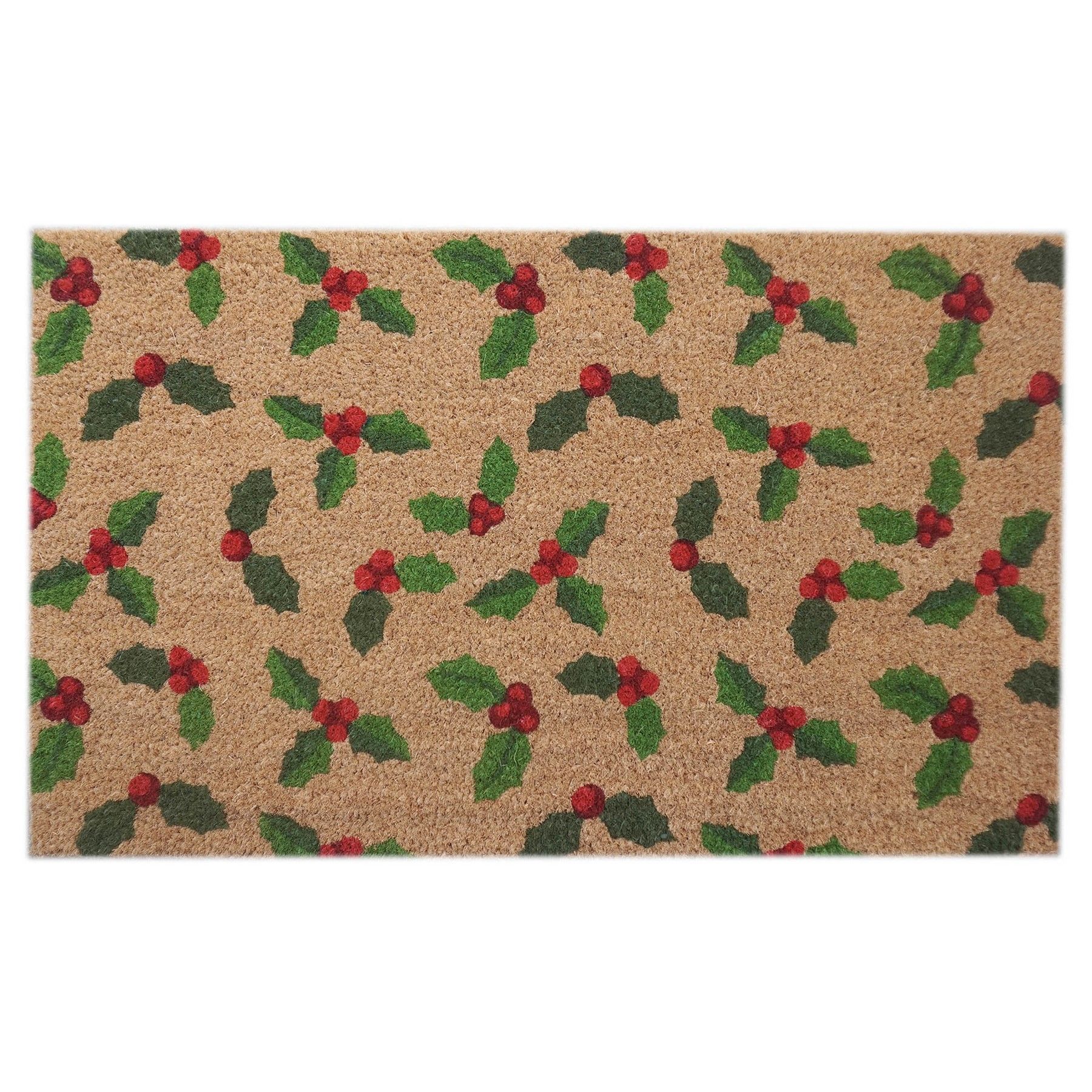 Doormat - Holly with Berries - 45x75cm