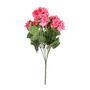Geranium Bush -Dia 35 x H10cm - 5 Stems - Dk Pink