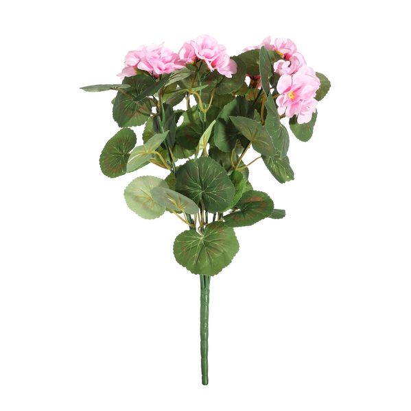Essentials Geranium Bush - Dia40 x H16cm -7 Stems - Pink