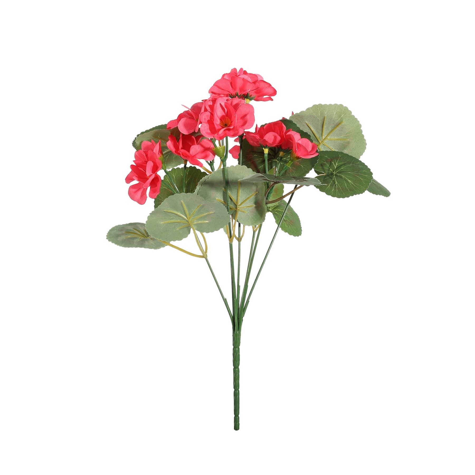 Essentials Geranium Bush - Dia30 x H13cm -7 Stems - Dk Pink