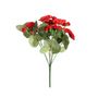 Essentials Geranium Bush -Dia30 xH13cm -7 Stems - Red