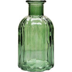 Green Flora Bottle Glass Vase (10.5cm)