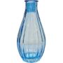 Blue Vintage Fluted Bud Vase (14cm)