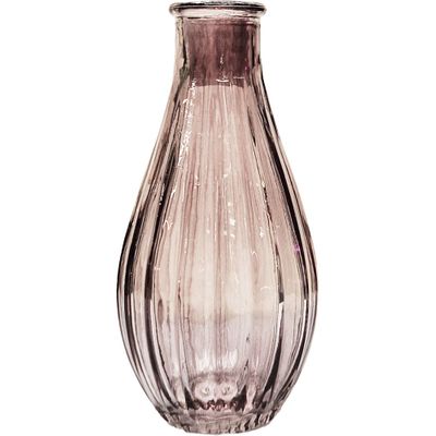 Grey Vintage Fluted Bud Vase (14cm)