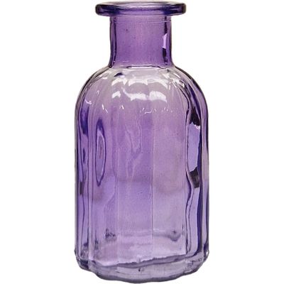 Lilac Flora Bottle Glass Vase (13.7cm)