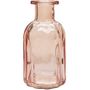 Pink Flora Bottle Glass Vase (13.7cm)