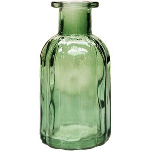 Green Flora Bottle Glass Vase (13.7cm)
