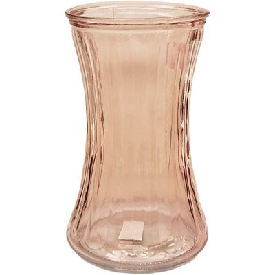 Pink Floraline Hand Tie Glass Vase