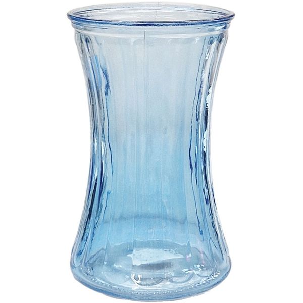 Blue Floraline Hand Tie Glass Vase