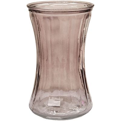 Grey Floraline Hand Tie Glass Vase
