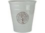 grey plastic planter 30cm