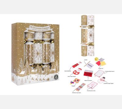 10 Family Gold Snowflake Crackers.png