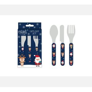 Christmas Santa & Friends Kids Cutlery Set.png