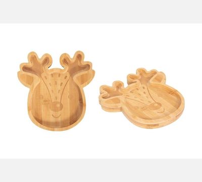 Reindeer Kids Wood Plate.png