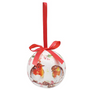 Winter Robins Baubles Set Of 6