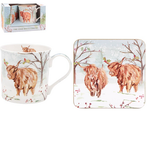 Highland Cow Mug & Cup