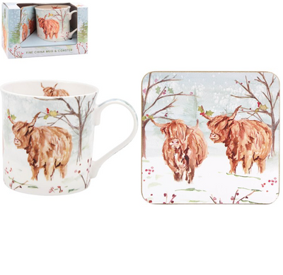 Highland Cow Mug & Cup