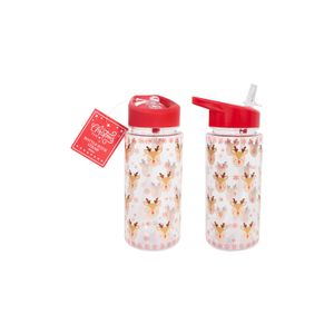Reindeer Bottle with Straw