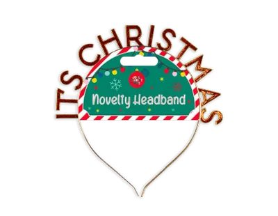 Novelty Its Christmas Metal Headband.png