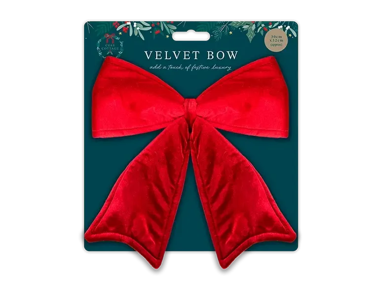 Red Velvet Bow Decoration.png