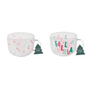 Christmas Festive Print Glass Mug.png
