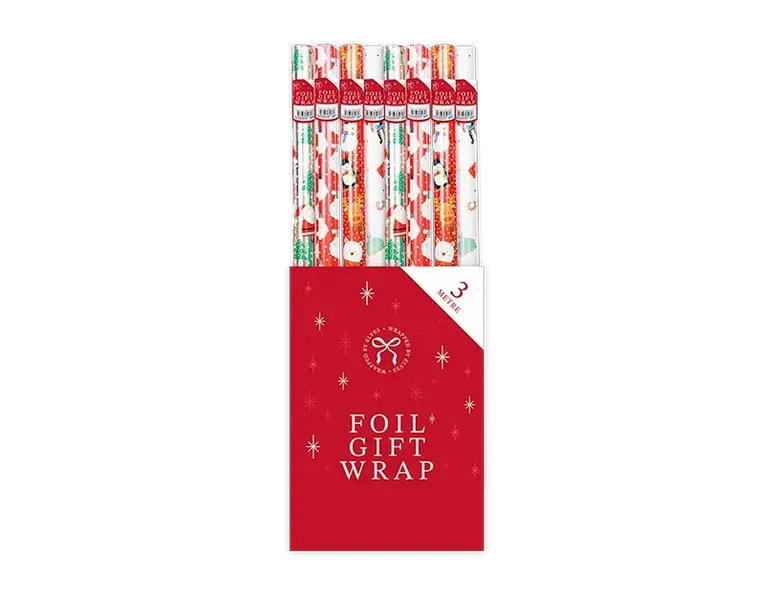  Cute Christmas Foil Wrapping Paper 3m.png
