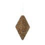 Glitter Diamond Hanging Decoration - Gold - 15cm