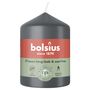 Bolsius Essentials Pillar Candle - 80 x 58mm - Stormy Grey 