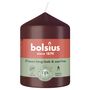 Bolsius Essentials Pillar Candle - 80 x 58mm - Velvet Red