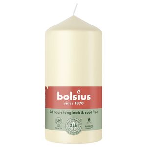Bolsius Essentials Pillar Candle - 120 x 58mm - Soft Pearl