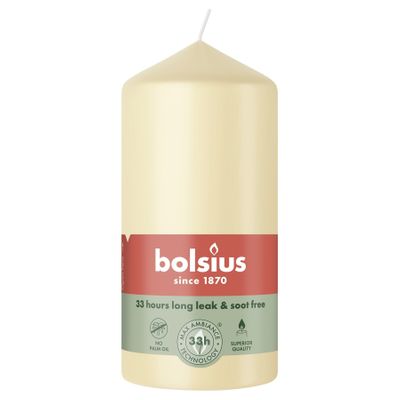 Bolsius Essentials Pillar Candle - 120 x 58mm - Beige