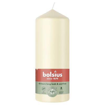 Bolsius Essentials Pillar Candle - 150 x 58mm - Soft Pearl