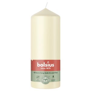 Bolsius Essentials Pillar Candle - 150 x 58mm - Soft Pearl