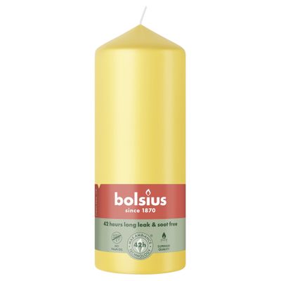 Bolsius Essentials Pillar Candle - 150 x 58mm - Sunny Yellow