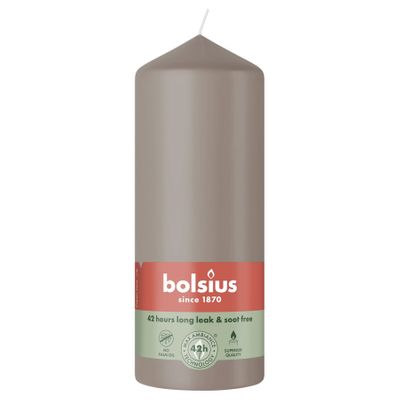 Bolsius Essentials Pillar Candle - 150 x 58mm - Light Taupe