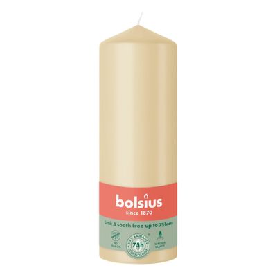 Bolsius  Essentials Pillar Candle - 200 x 68mm - Beige