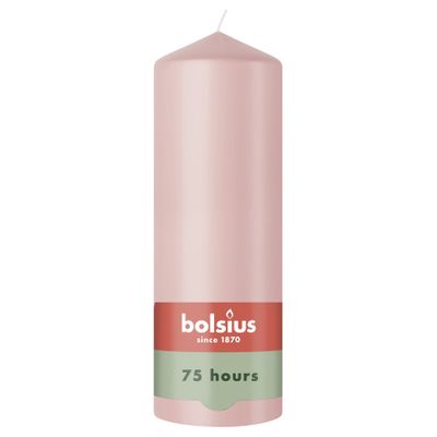 Bolsius  Essentials Pillar Candle - 200 x 68mm - Misty Pink