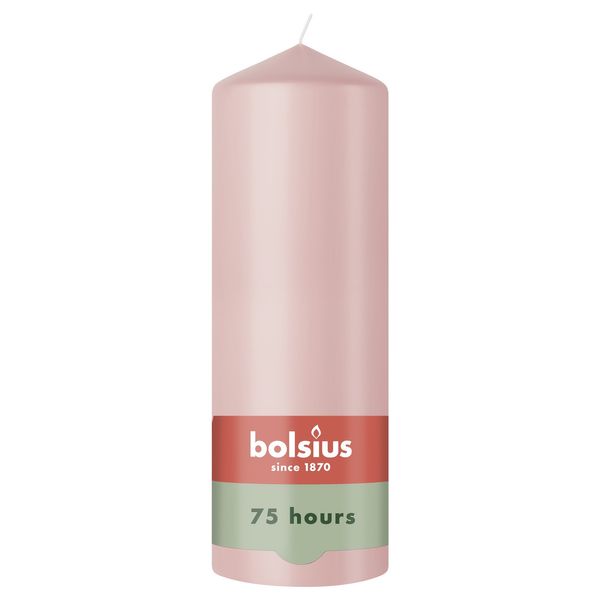 Bolsius  Essentials Pillar Candle - 200 x 68mm - Misty Pink