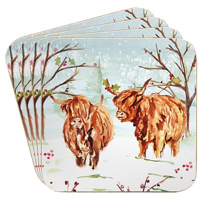  Highland Cow Coasters Set Of 4.jpg