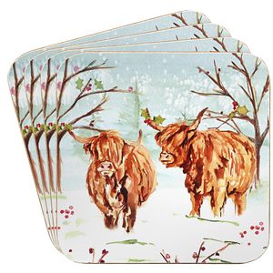  Highland Cow Coasters Set Of 4.jpg