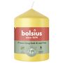 Bolsius Essentials Pillar Candle - 80 x 58mm - Sunny Yellow