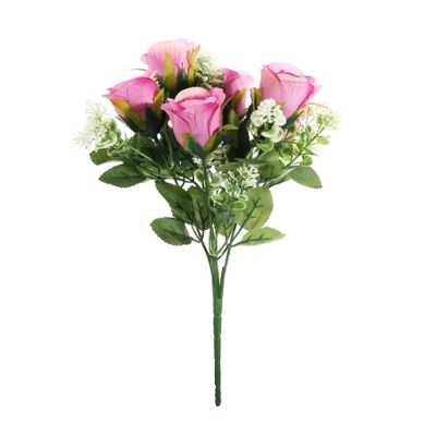 Essential Rose Bunch - Pink - 6 Heads