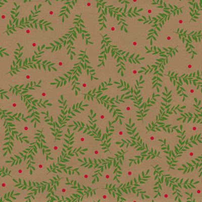 Festive Foliage Kraft Paper
