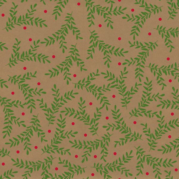 Festive Foliage Kraft Paper