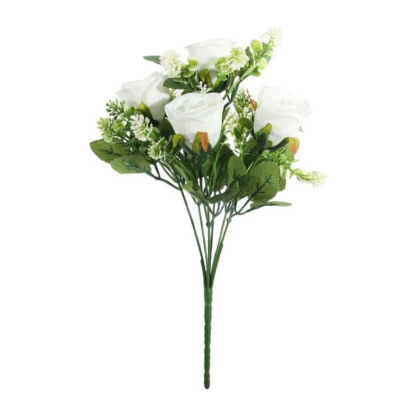 Essential Rose Bunch - White - 6 Heads