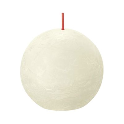 Bolsius Rustic Ball Candle - 76mm - Soft Pearl