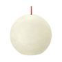 Bolsius Rustic Ball Candle - 76mm - Soft Pearl