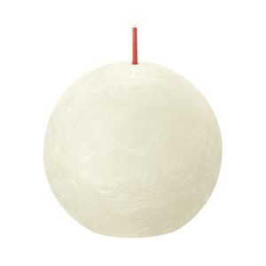 Bolsius Rustic Ball Candle - 76mm - Soft Pearl