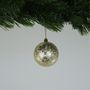 Crackle Gold Baubles (8cm) (6 Pieces)