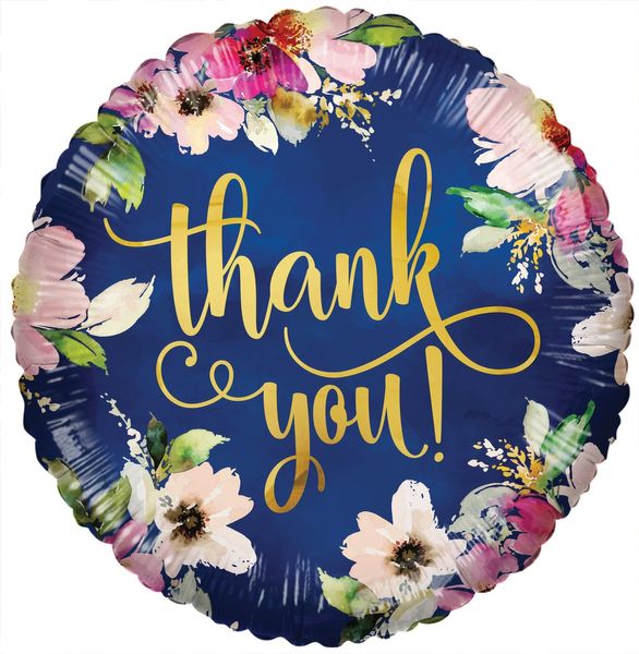 Thank You Flowers Balloon - 18 Inch